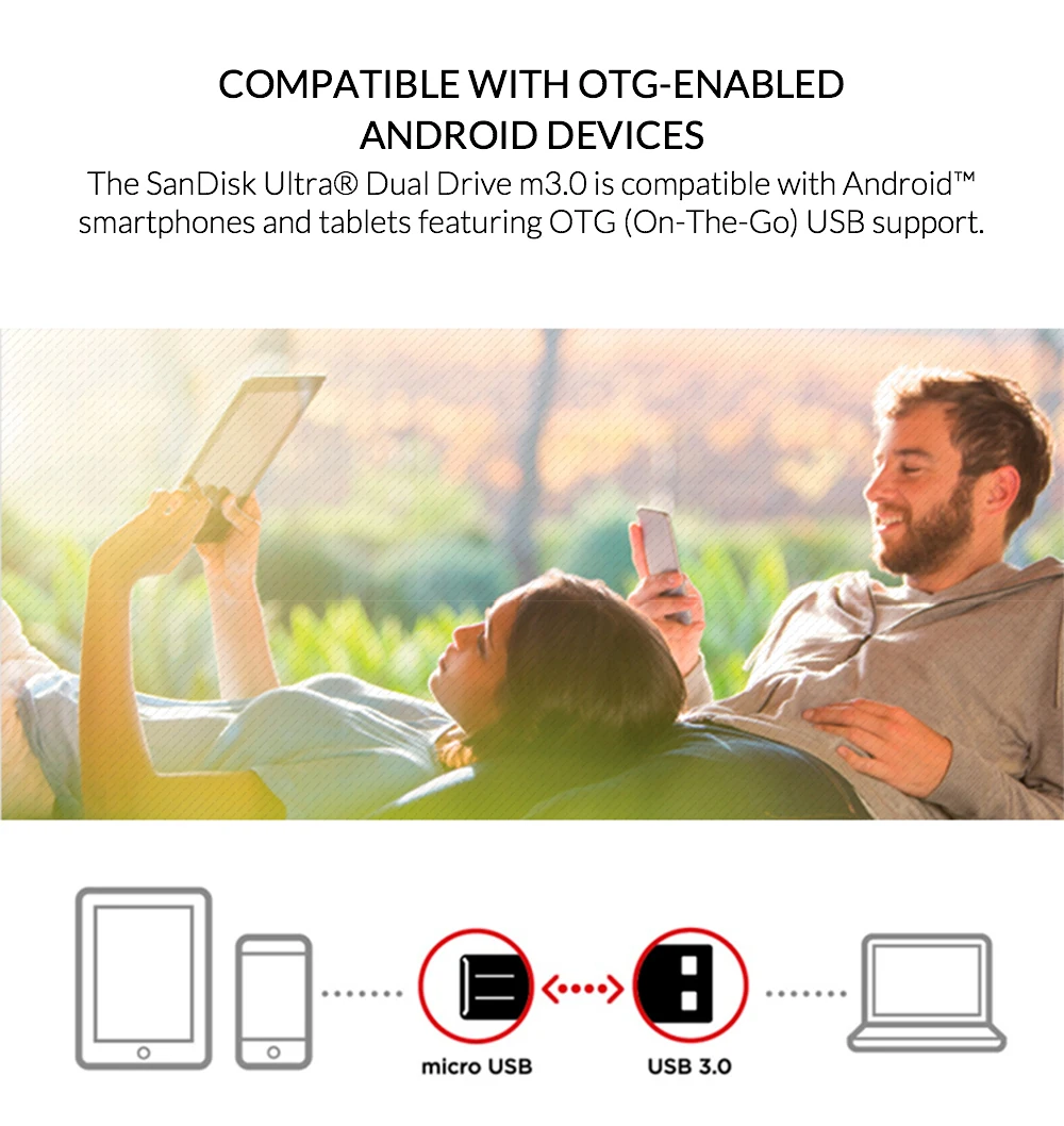 SanDisk USB флеш накопитель ультра двойной 3 0 Micro OTG диск 16 ГБ 32 64 128 Гб ручка для