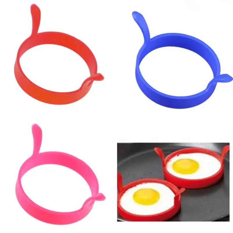 

Silicone Round Egg Pancake Rings Pancake Mold Ring Non-toxic Nonstick Fried Frying Kitchen Gadgets Accessories Mold Cozinha