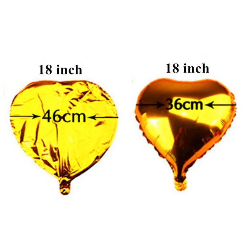 18 дюймов гелиевые шары сердце свадьба Звезда Луна алюминиевая фольга надувные воздушные шары подарок на день рождения вечерние шары украшения