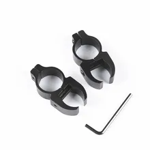 2 шт. тактическая 25,4 мм винтовка направляющая для прицела крепление кольцо 20 мм для Велосипедный фонарик вспышка световой телескоп зажим Скоба высокий профиль стояк