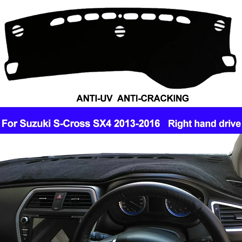 TAIJS крышка приборной панели автомобиля Dash коврик для Suzuki S-Cross S Cross SX4 2013 2014 2015 2016
