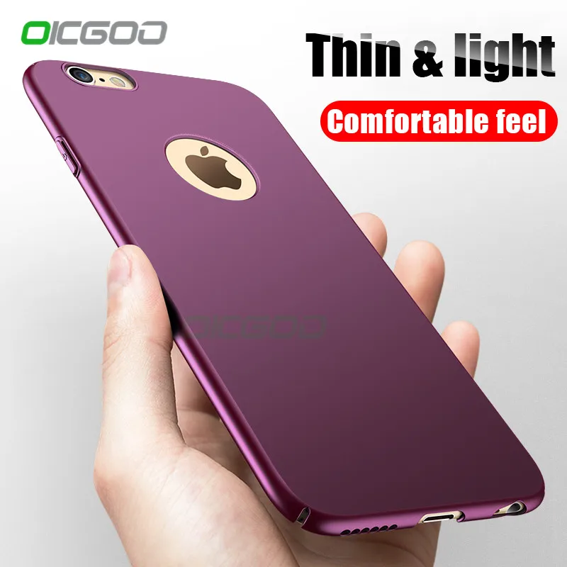 OICGOO Luxury Slim Full Protection Case For iphone 6 7 8 Plus X 10 Hard PC Phone Cover Cases 6s Shell | Мобильные телефоны и