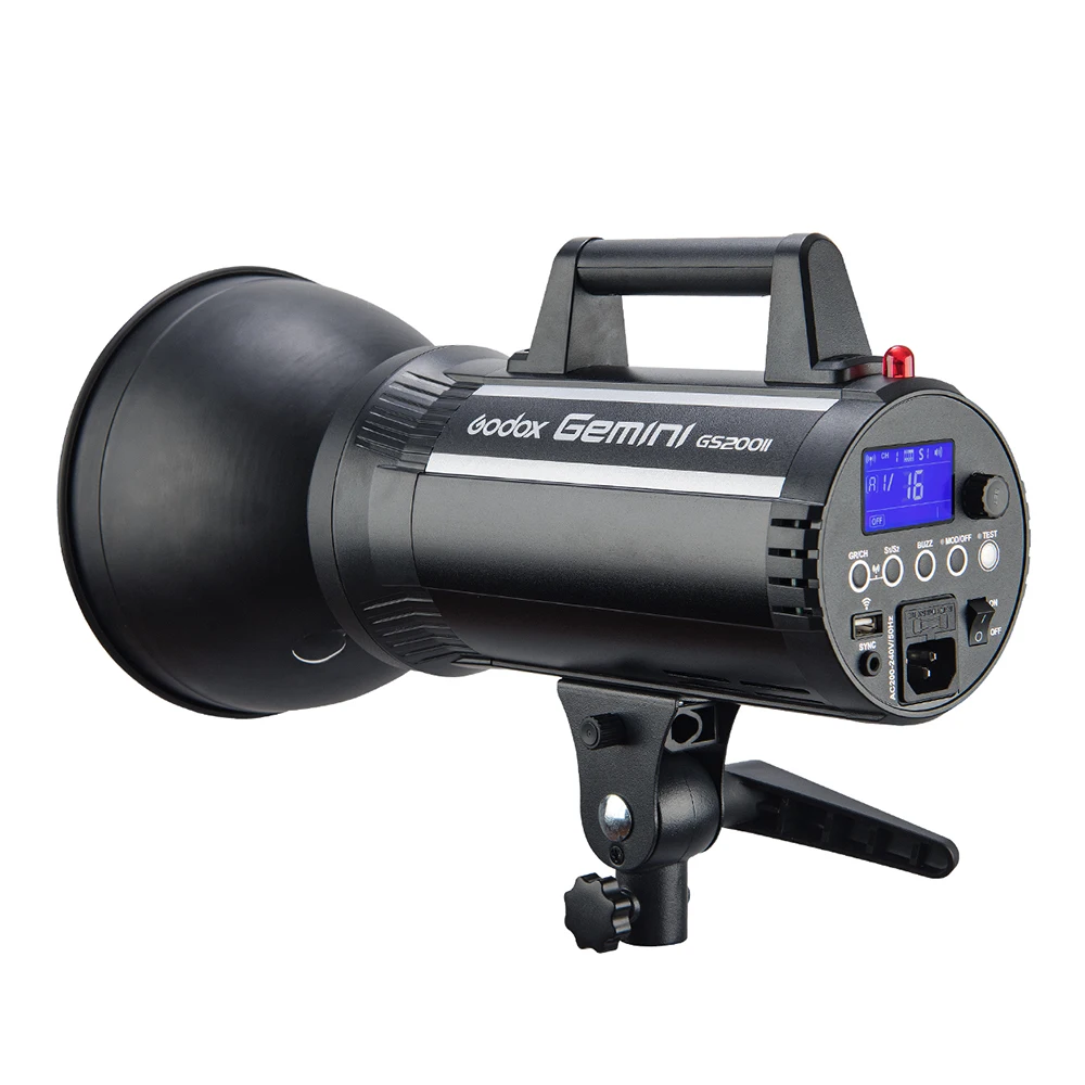 Студийная Вспышка Godox GS200II 200 Вт GN49 со встроенной беспроводной системой 2 4G X