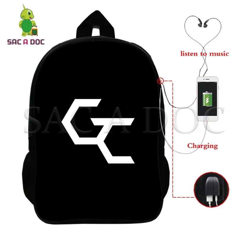 

Guilty Crown GC Multifunction Backpack Women Men USB Charging Laptop Backpack for Teenagers School Bags Travel Rucksack