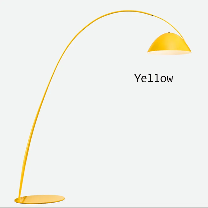 Yellow Итальянский дизайнер Лофт светодиодная подсветка для пола светильник светодиодный лампы чернилами современной гостиной выставочный зал напольные светильники - Цвет абажура: Yellow
