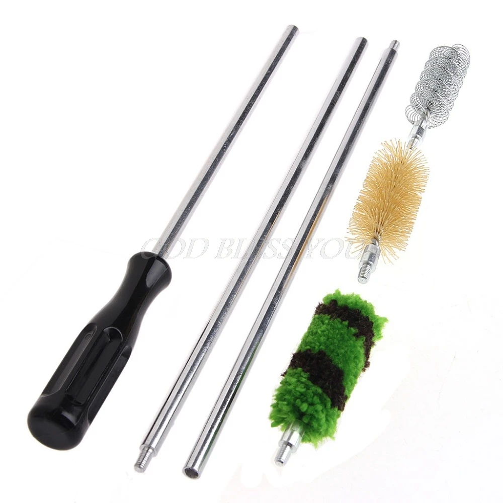 Free Shipping 6pcs/Set Aluminum Rod Brush Cleaning Kit For 12 GA Gauge Gun Hunting Tactical Rifle Cleaning Brush Set цена Free Shipping 6pcs/Set Aluminum Rod Brush Cleaning Kit For 12 GA Gauge Gun Hunting Tactical Rifle Cleaning Brush Set цены онлайн