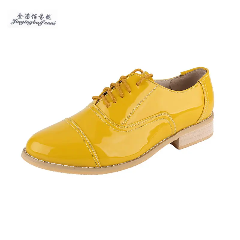 

2020 New Women's Flats Casual Shoes lace up women Genuine leather Shoes sapatos femininos sapatilha Brogues Oxfords Shoes Women