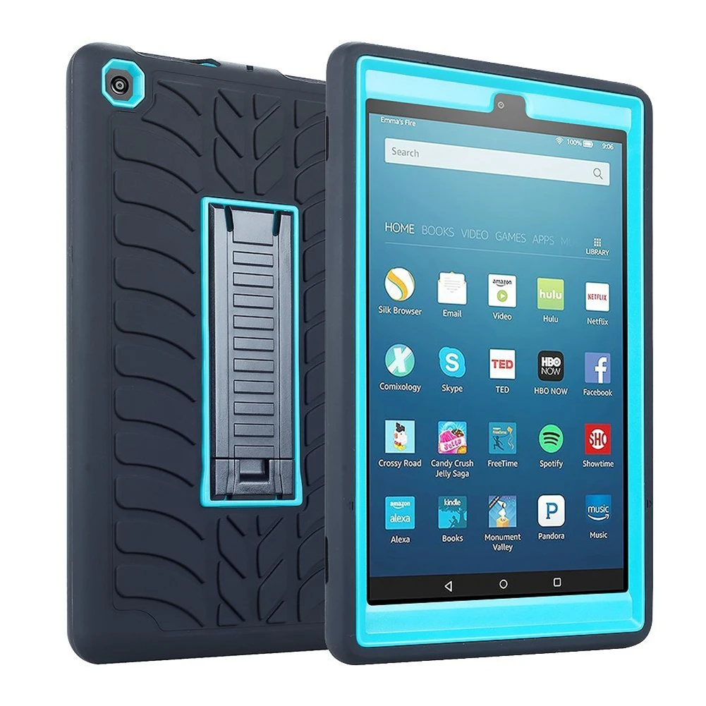 For Fire HD 8 2017 Case,[Shockproof][Drop Protection][Heavy Duty] Case With Stand For Amazon