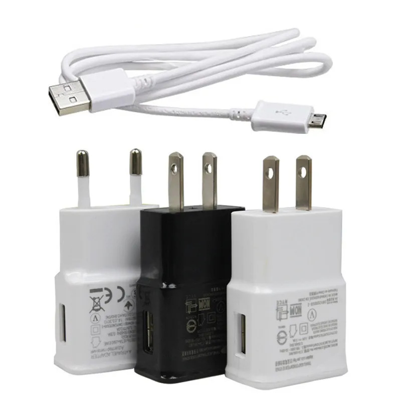 

5V 2A AC Wall Travel USB Charger & Mircro Usb For Samsung Galaxy J3 J5 J7 2016 2017 S3 S4 S6 S7 EDGE A8 A6 PLUS j6 2018