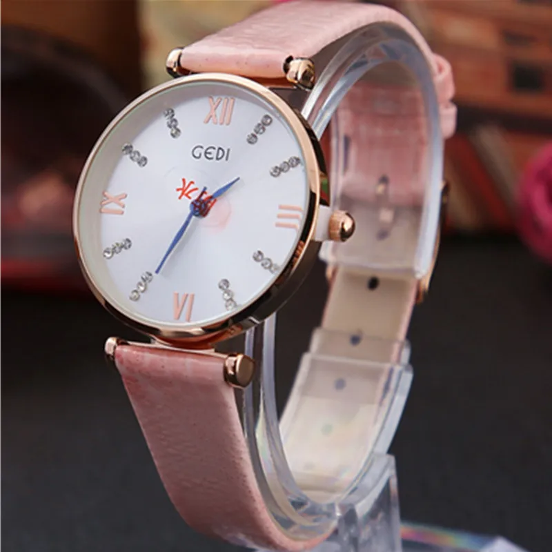 

2019 Women's Inlaid Quartz Watch Ultra-thin Small Belt Watches Women Fashion Watches Shining Diamond Relogio Feminino 3Bar