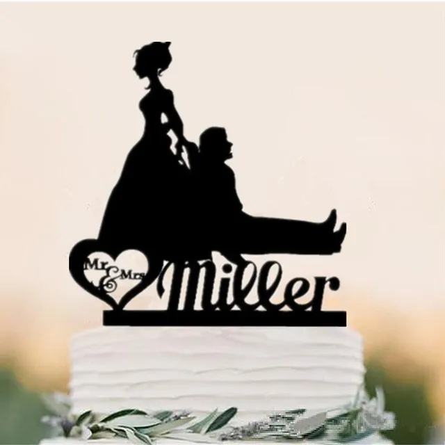 Funny Bride Groom Mr And Mrs Wedding Cake Topper Personalized Funny Bride Groom Mr And Mrs Wedding Cake Topper Personalized Name Custom