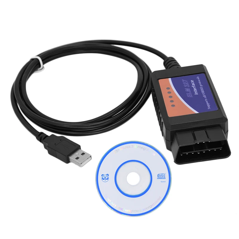 Автомобильные инструменты ELM327 V1.5 USB OBD2 ELM 327 V 1,5 OBDII код считыватель диагностический инструмент мини сканер OBD 2 Автомобильный диагностический инструмент