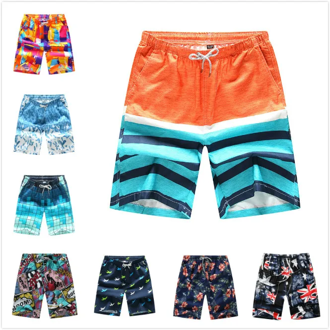

New Summer Wholesale Men Beach Board Shorts Swimwear Swimming Trunks Male Surfing Swim Shorts High Quality Breathable Shorts