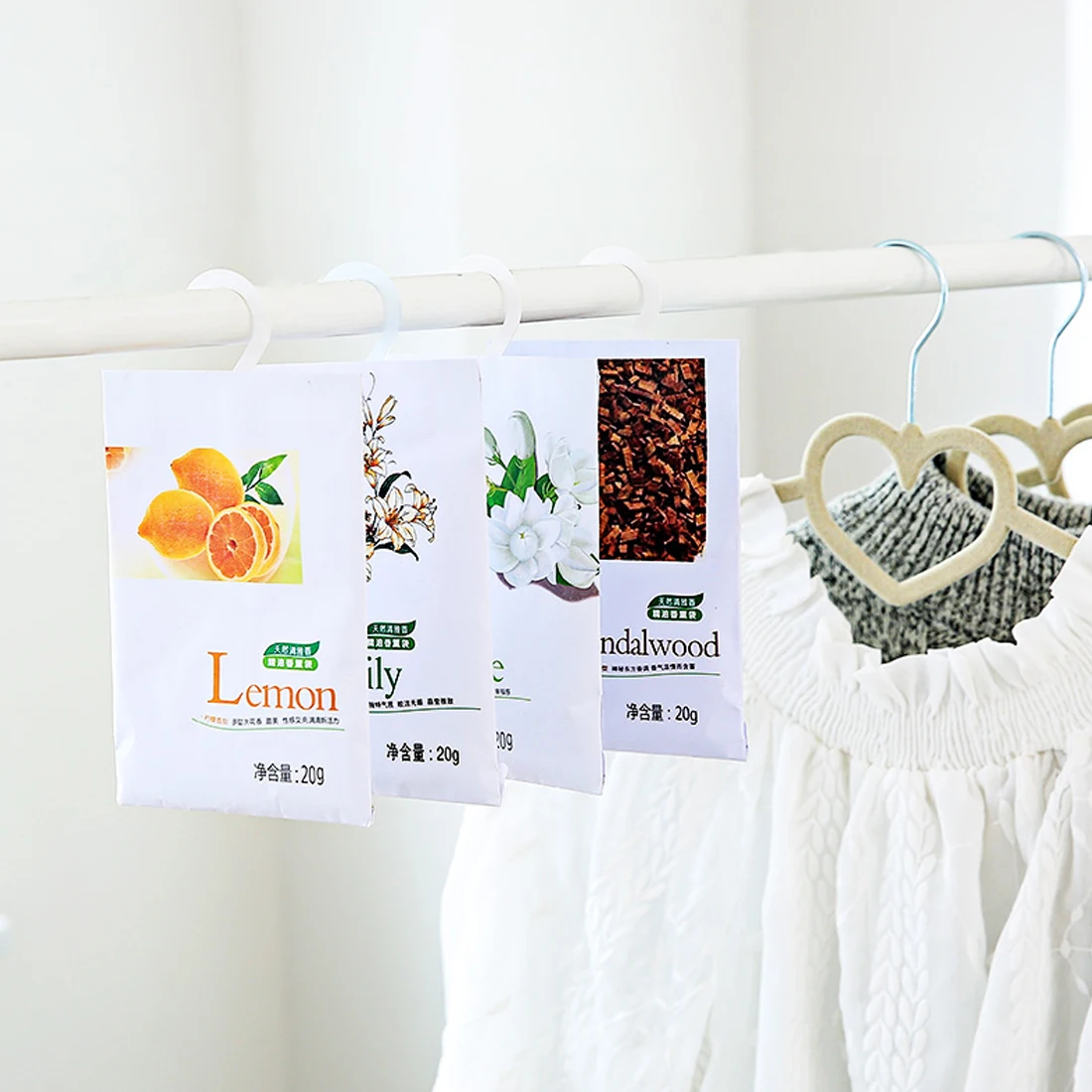 Air Fresh Scent Bag Wardrobe Hanging Bag Natural Incense Drawer