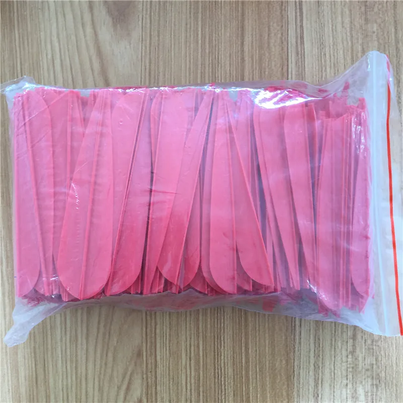 

200PCS 4 Inch Red Water Drop TPU Plastic Vane Feather Fletch Arrows Archery For Yourself Hunting And Shooting Outdoors