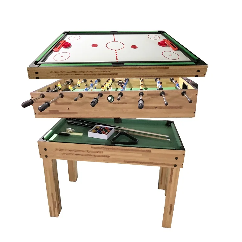 

haxTON Combination Multi-function Game Table With Pool Table Air Hockey Table and Foosball Table Indoor Game for Children