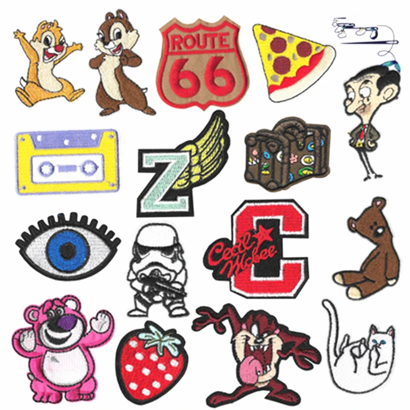 

1Pcs Individual Patch Iron on Sew On Applique Badge Motorcycle Cheap Biker Embroidered Patches For Clothes Sticker