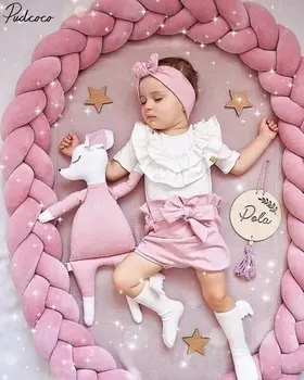 

Lovely Infant Baby Girls Summer Shirt Tops Bow-knot Pants Headband Party Outfits