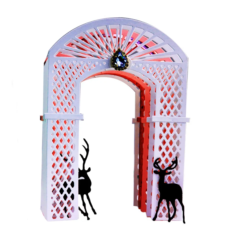 

big wedding Cutting Dies 2018 New Metal die cut Arch door craft dies stencil for album card making tool scrapbooking decoration