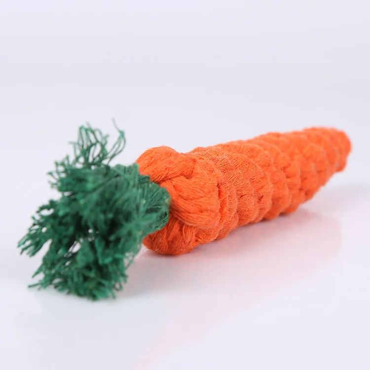orange 1 шт в форме моркови, узел веревки собака игрушки жевать игрушка для кошки безопасный Игрушки для маленьких собак молярная собак и кошек игровые товары Аксессуары для собак - Цвет: orange