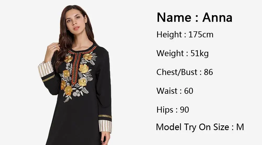 Мусульманская женская вышивка, Макси-платье abaya Robe jilbaw этнический кафтан исламское платье с круглым воротником в полоску лоскутное платье