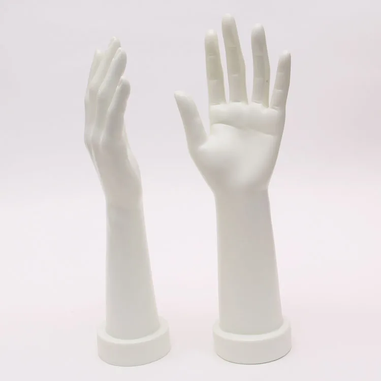 A Pair Mannequin Hand Form Finger Model Ring Bangle Jewelry Display Stand 