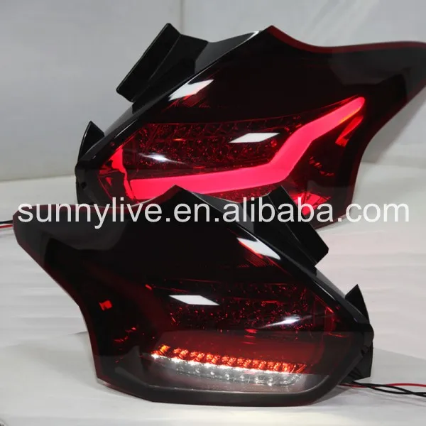 

for focus 3 led rear light for focus 3 hatchback back light Dark Red 2015-2017