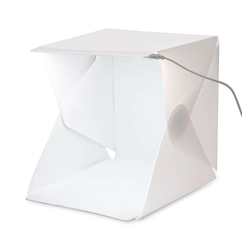 

Portable Mini Photo Studio Box Photography Backdrop built-in LED Light Photo Box fold Photo Studio Soft Box