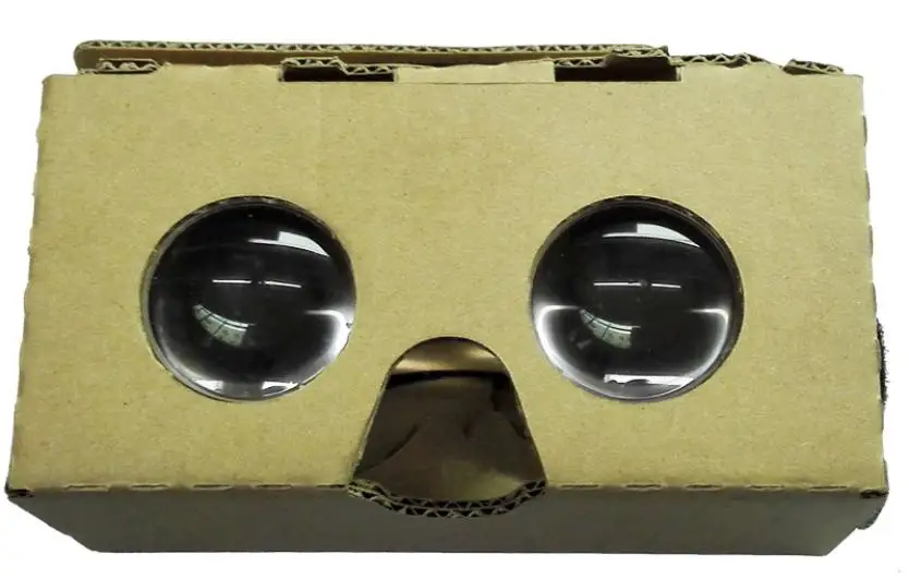 Brown Google cardboard v2 3d Очки VR Валенсия качество max подходит 6 дюймов телефон для просмотра видео игры 13 января - Цвет: Brown