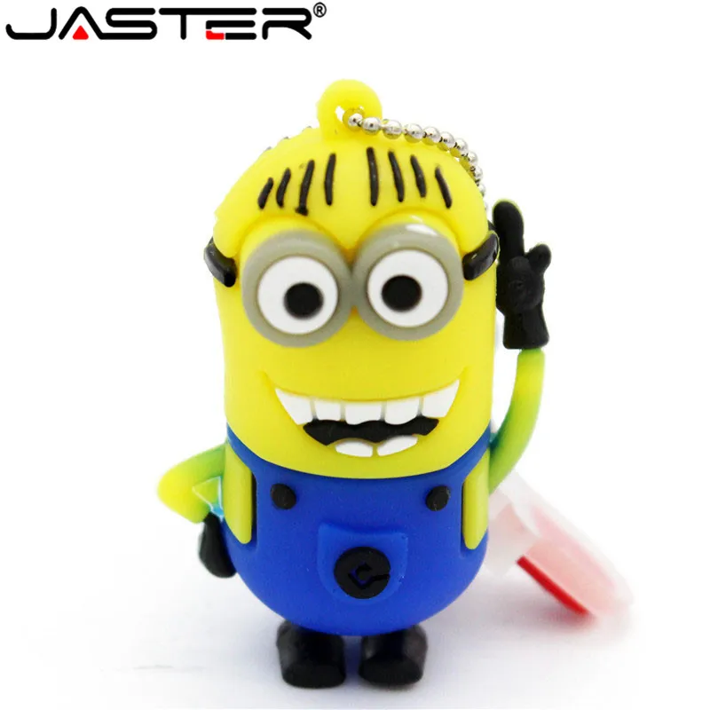JASTER espicable Me 2 Миньоны USB флэш-накопитель подарок мультфильм Флешка USB 2,0 4 ГБ/8 ГБ/16 ГБ флеш-карта памяти подарки