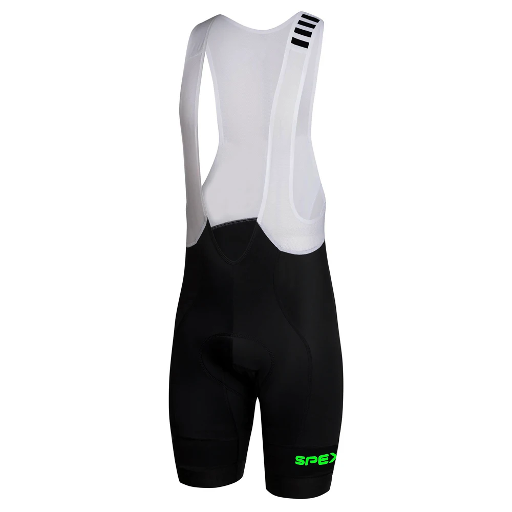 SPEXCEL PRO TEAM профессиональные велосипедные шорты с нагрудником легкие штаны с нагрудником 40D из лайкры и высокой плотности для длительной езды - Цвет: Green Logo
