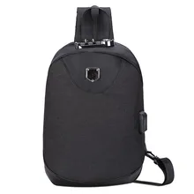 Мужская Противоугонная USB сумка с паролем, нагрудная сумка из ткани Оксфорд, сумка на плечо, сумка-мессенджер для мужчин, дропшиппинг# B30