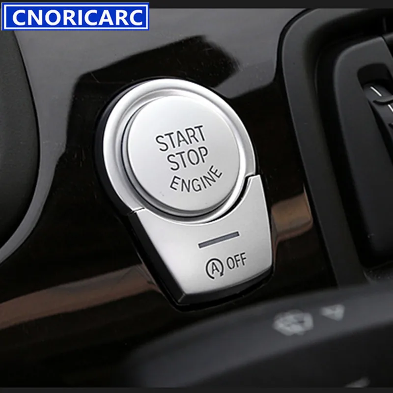 

Car ENGINE START STOP Switch Button Covers Sticker For BMW 5/6/7 series f10 F11 F18 F07 F06 F01 F04 Key Start Button Decor Trim