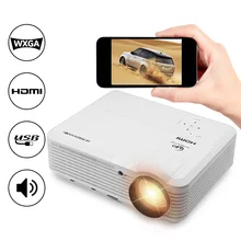 CAIWEI Digital LCD LED Projector Home Theater Beamer Wired Sync 1080P Video Game TV For font
