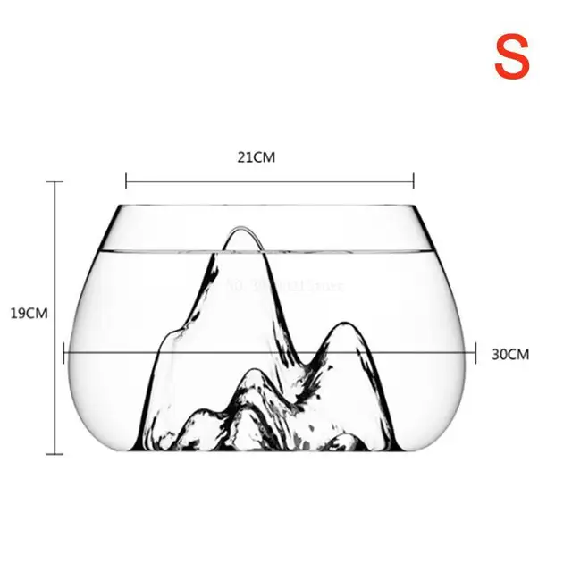Creative Transparent Glass Landscape Shape Thickened Fish Bowl Aquarium Ecological Gold Fish Bowl Lead Free S L Aquariums Tanks Aliexpress