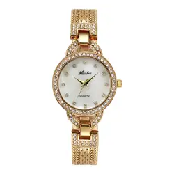 Бренд Для женщин часы женские часы моды роскошный браслет часы для Для женщин высокое качество алмаз часы Для женщин reloj mujer saat