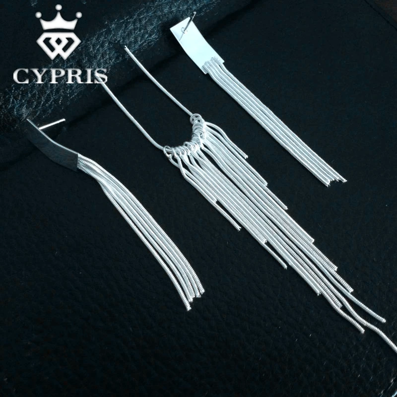 

Super Deal SUPER DEAL multi-lines Big Size silver Jewelry set Necklace earrings conjuntos joyas de plata jewelry WHOLESALE 925