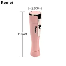 Волосы Kemei эпилятор электрический женский Бритва Мини Женский Бритва для тела Триммер для лица депиляция подмышек гладкая