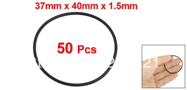 FREE SHIPPING!40mm x 1.5mm Nitrile Rubber O Ring Black NBR Seals 50 Pcs |