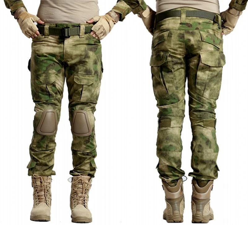 Gen2 Airsoft BDU Uniform Tactical Combat Pants With Knee Pads Men ...