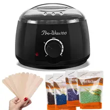 Нагреватель парафинового воска Электрический спа-нагреватель для удаления волос тела с палочками для бобов Спа Ручной эпилятор для ног восковая машина