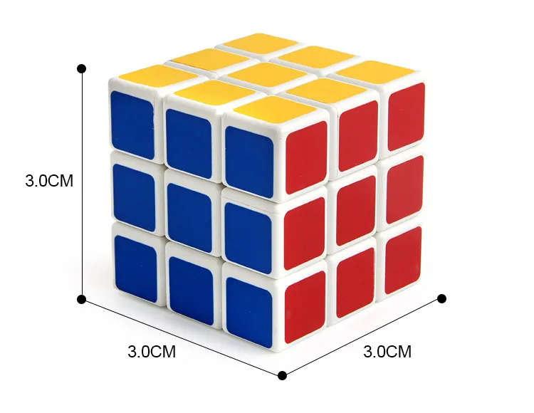 Мини 3x3x3 3,0 см 12 шт. скоростной Магический Куб Профессиональная головоломка Neo Cubo Magico наклейки в форме Куба игрушки для детей и взрослых обучающая игрушка