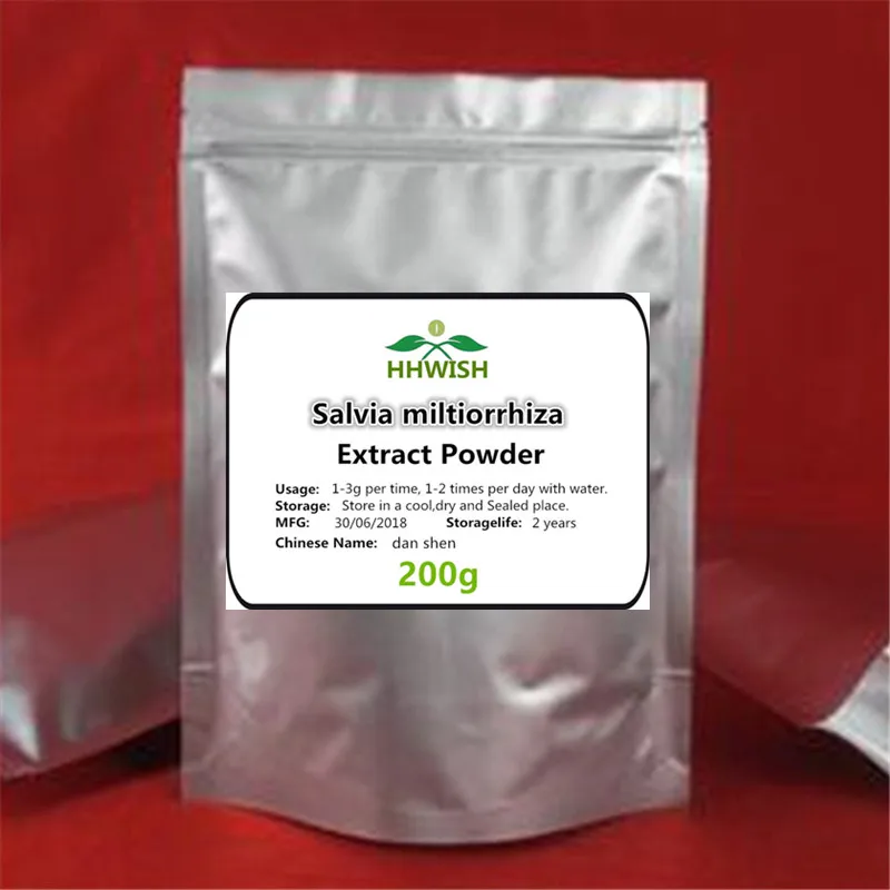 50 г-1000 г натуральный высококачественный Экстракт Salvia miltiorrhiza порошок, dan shen