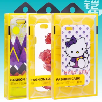 

KJ-553 100pcs Cellphone Shell Package Blank PVC Retail Packaging Box,For iPhone5S/6S/6S plus Case 17*95*171mm