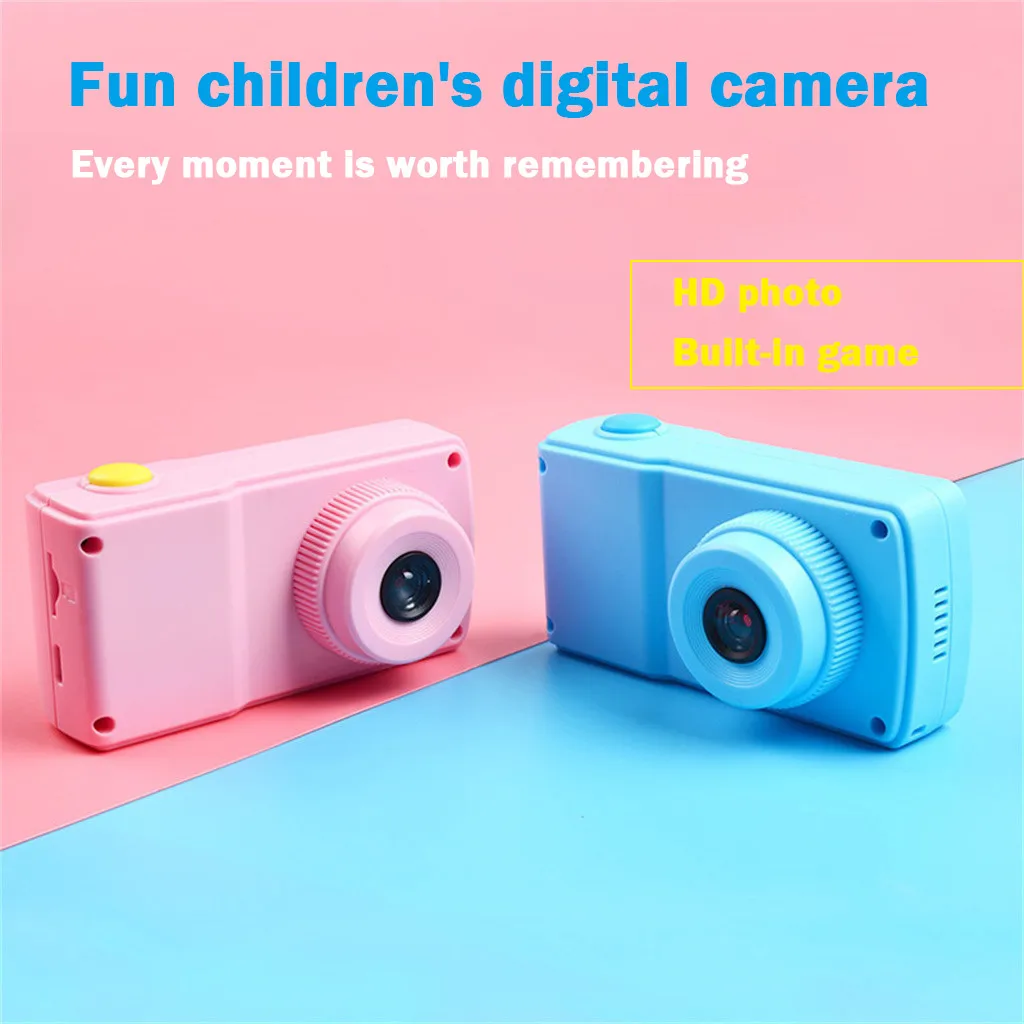 

2-inch Children's Digital Camera Can Take Photo Built-in Game Mini HD HD 1080P Cartoon Cute Camera Toy Children's Gift