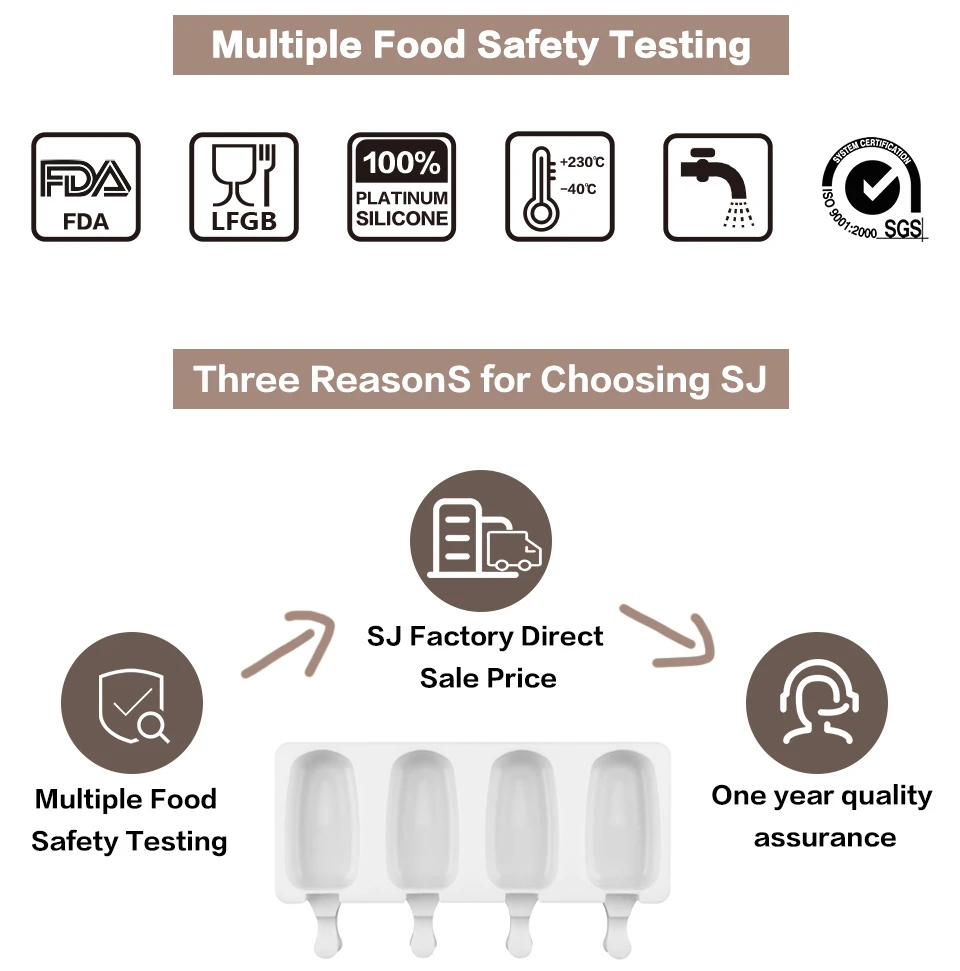 SJ 4 силиконовые полости для заморозки мороженого candy bar инструмент для изготовления сока лоток для мороженого на палочке Дети Поп-производитель кубиков Ice формы для мороженого плесень