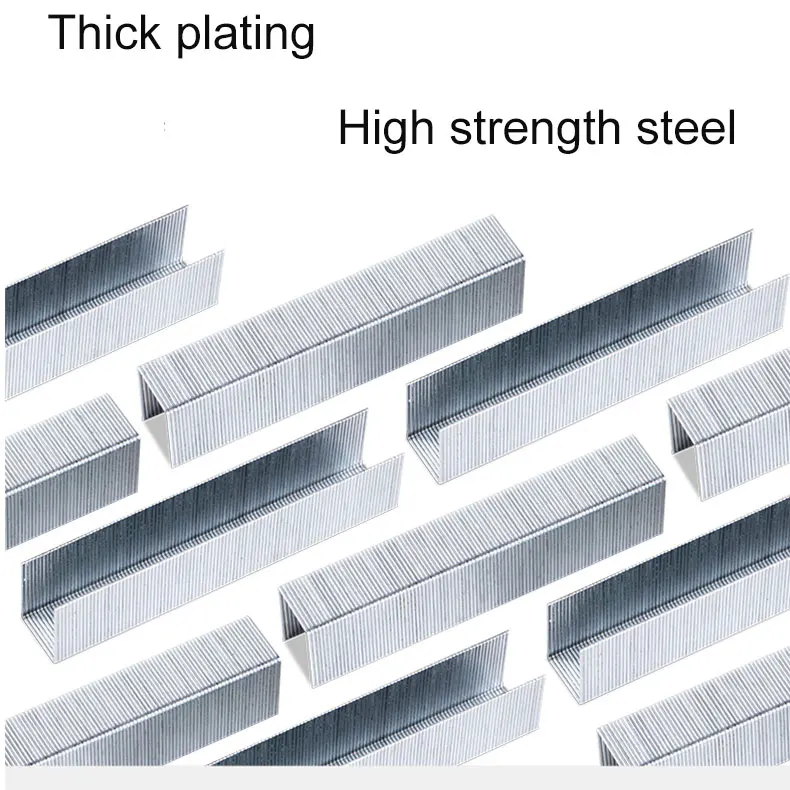 Балык толстый слой скобы 23/13 1000 шт. серебристого металла бронирование соединительные скобы Офис Школьные принадлежности (1 коробка)