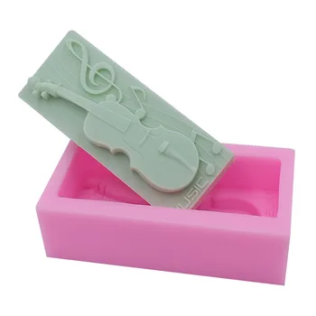 

Guitar Design Soap Mold 3D Silicone Molds for Soap Food Grade Chocolate Cake Mold