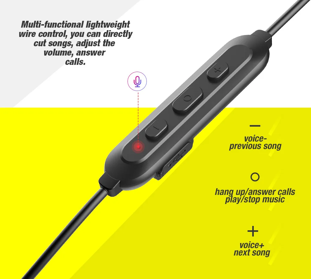 DACOM L15 Bluetooth наушники, беспроводные наушники 5,0, стерео спортивная Гарнитура, встроенный микрофон, магнитный наушник для бега, спортзала, велоспорта