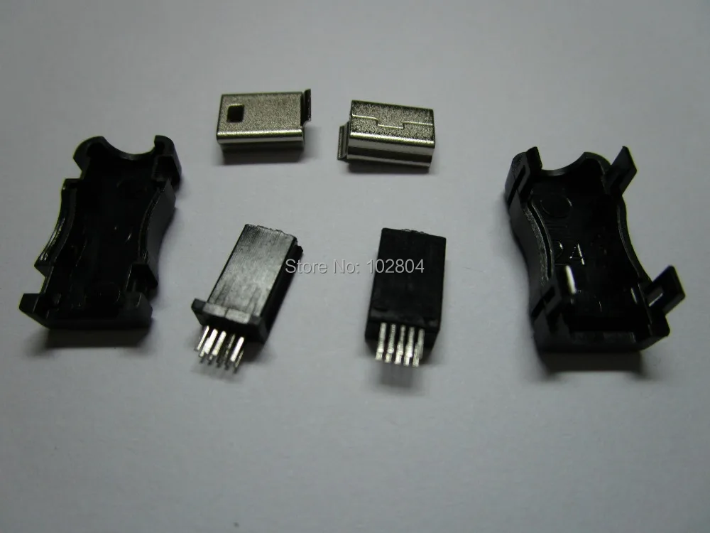 200 шт. в упаковке мини USB штекер разъем 10 контактов пластиковая оболочка